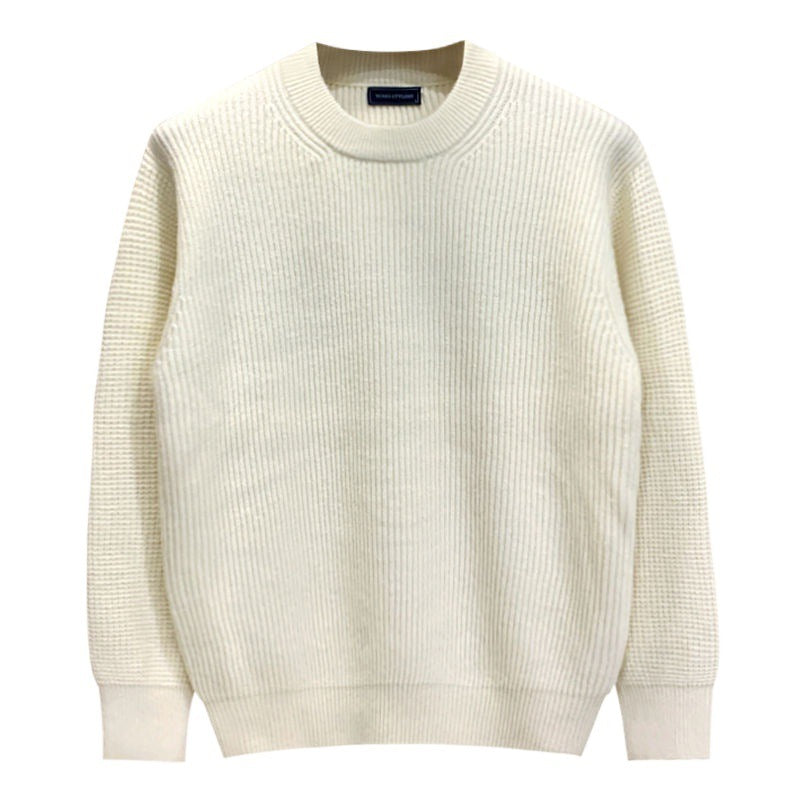 Men's Drop-shoulder Loose Round Neck Sweater