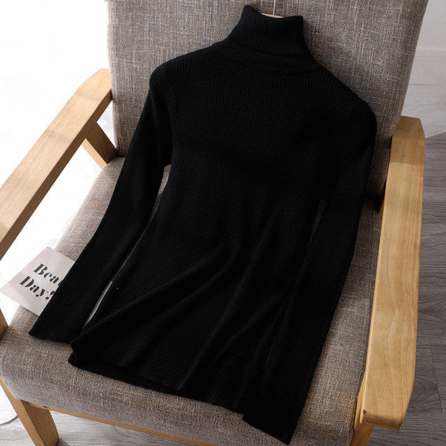 Women's slim high-neck Sweater