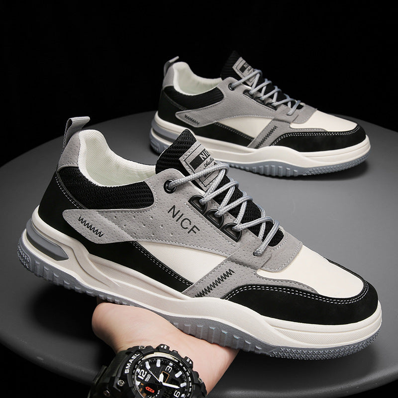 Men's Casual Leather Surface Trainers