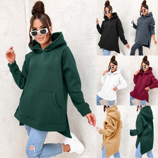 Women's Solid Colour Hoodie