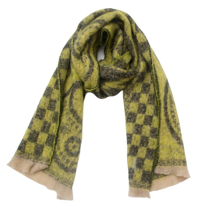 Women's Neck Warmer Paisley Jacquard Scarf