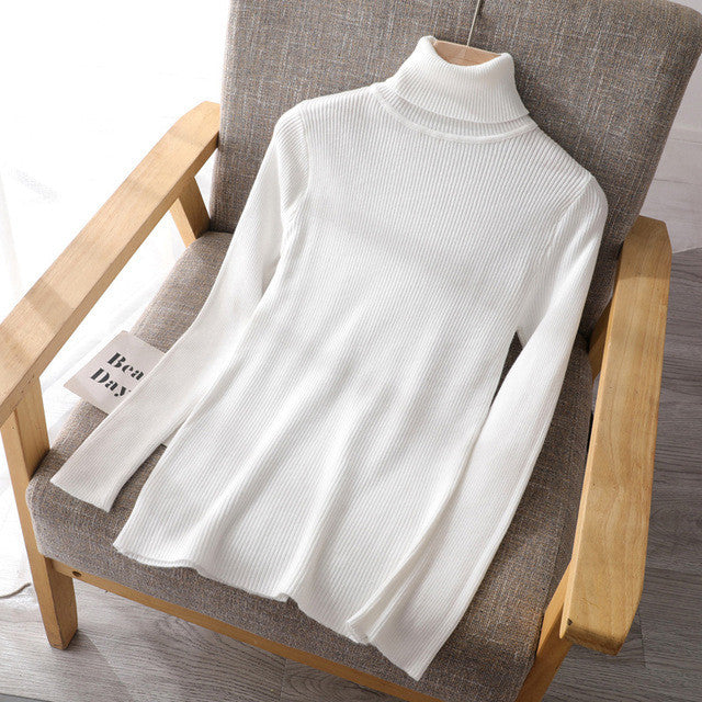 Women's slim high-neck Sweater