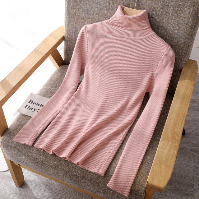 Women's slim high-neck Sweater