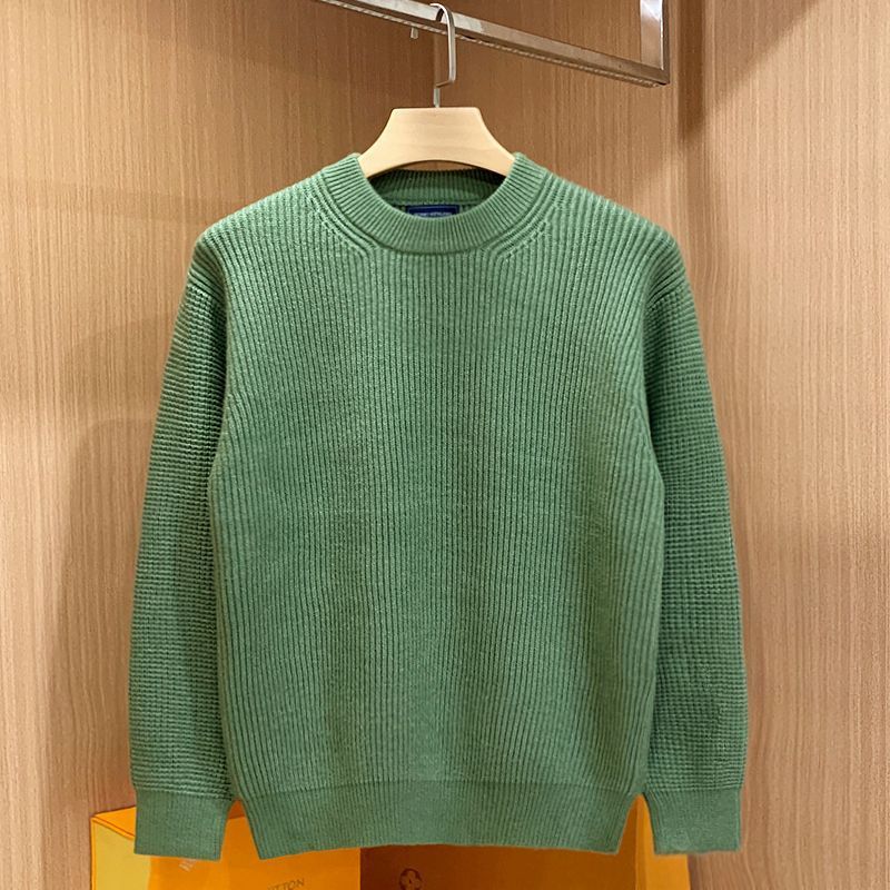 Men's Drop-shoulder Loose Round Neck Sweater