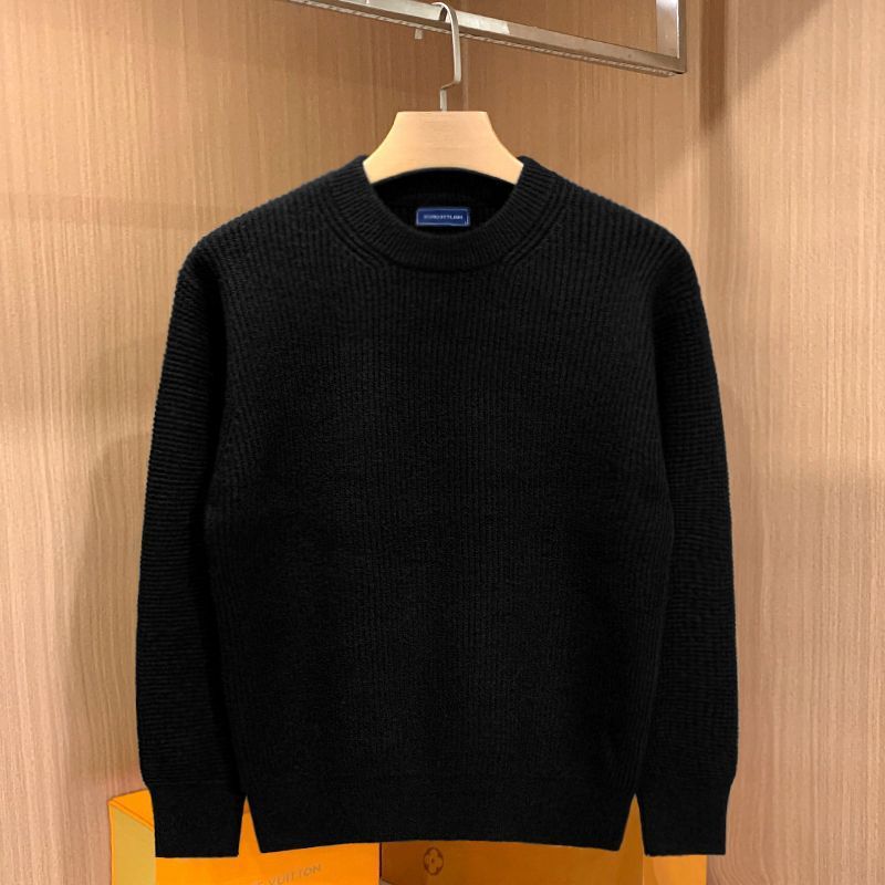 Men's Drop-shoulder Loose Round Neck Sweater