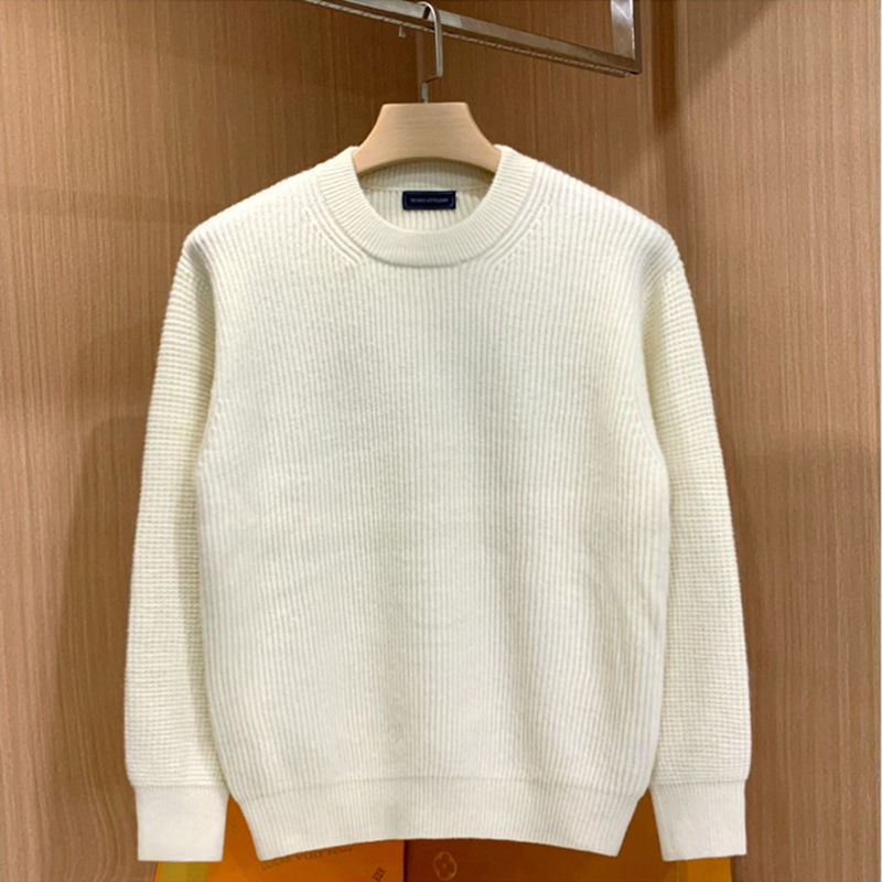 Men's Drop-shoulder Loose Round Neck Sweater