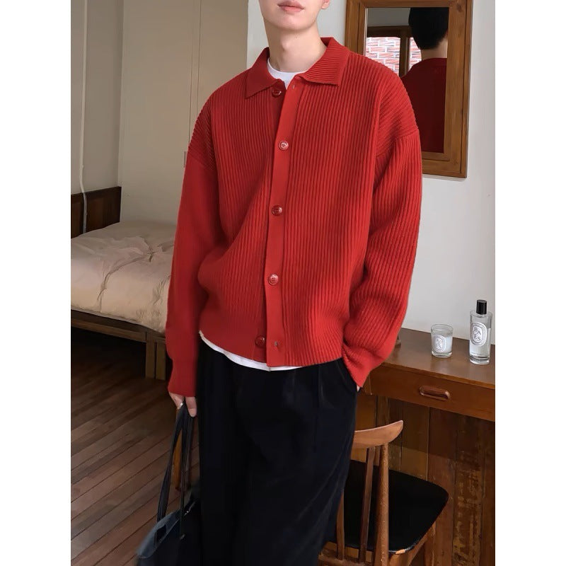 Men's Idle Style Knitted Cardigan