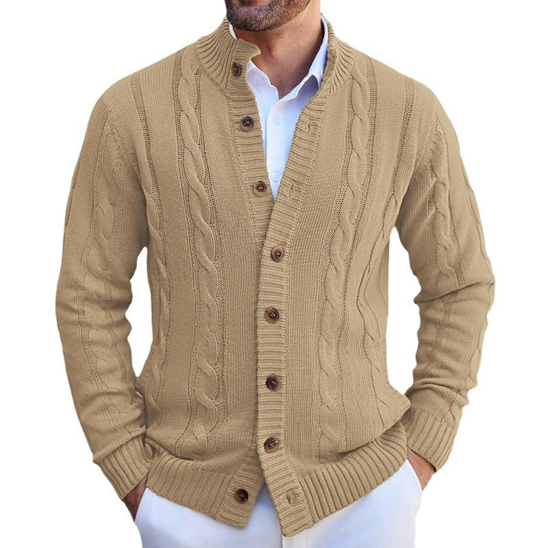 Men's Stand Collar Sweater