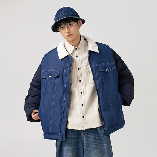 Men's Retro Patchwork Coat