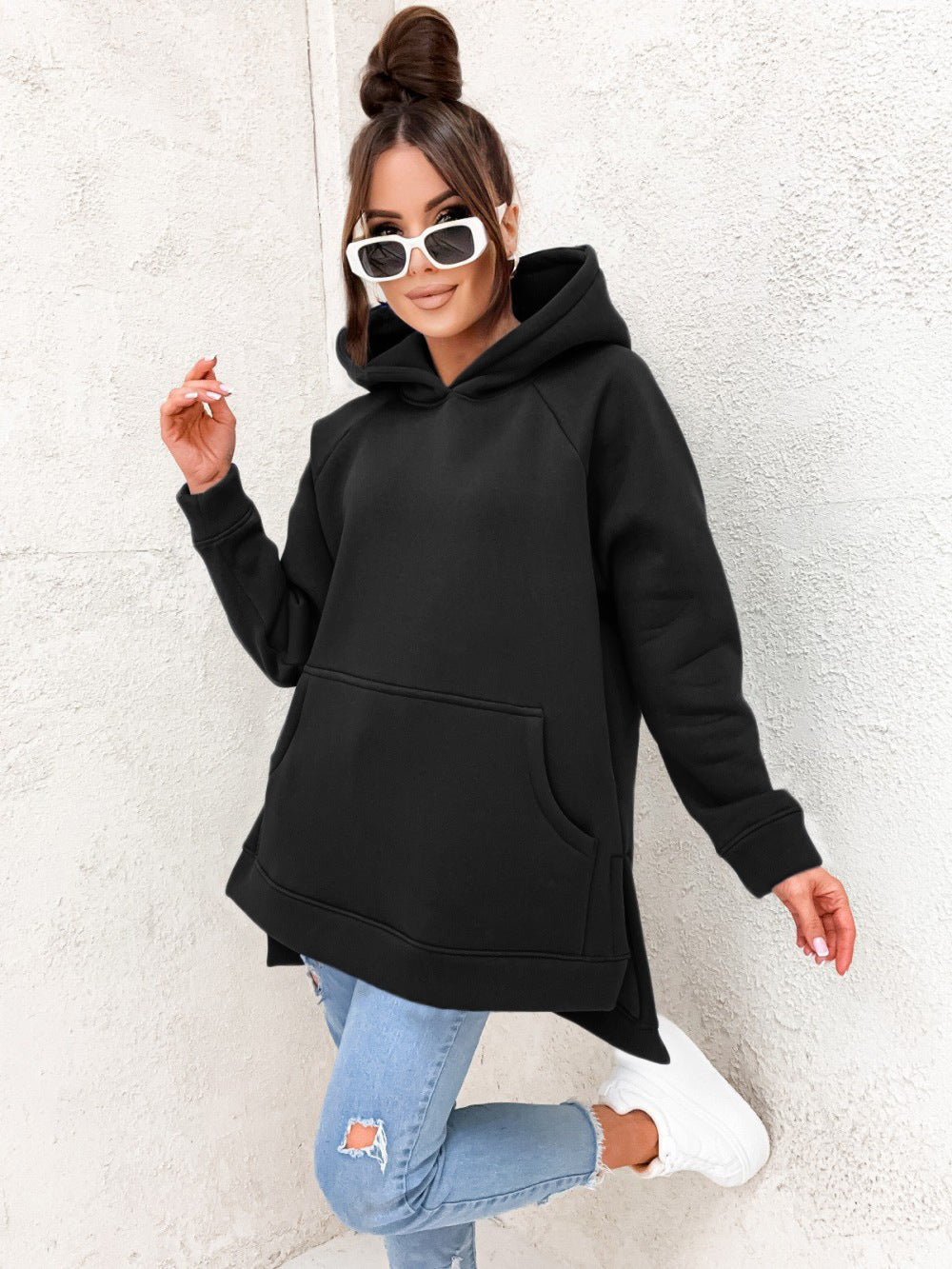 Women's Solid Colour Hoodie